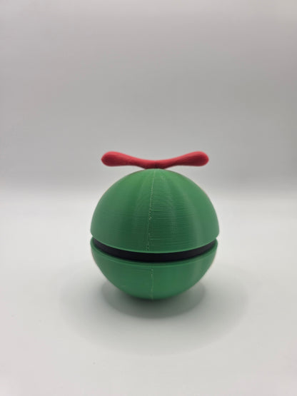 Character Design - 3D Printed Character Ball - Caterpie - Unique Display Collectible.
