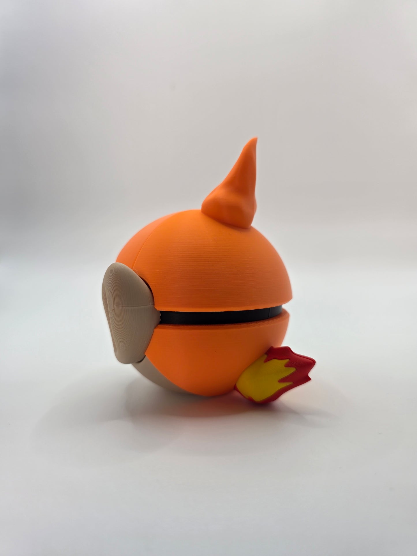 Character Design - 3D Printed Character Ball - Chimchar - Unique Display Collectible.