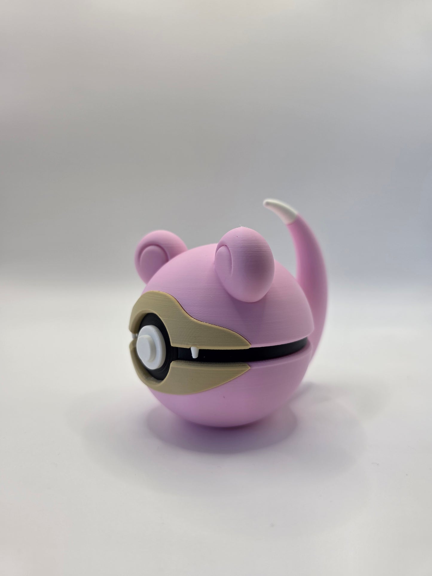 Character Design - 3D Printed Character Ball - Slowpoke - Unique Display Collectible.