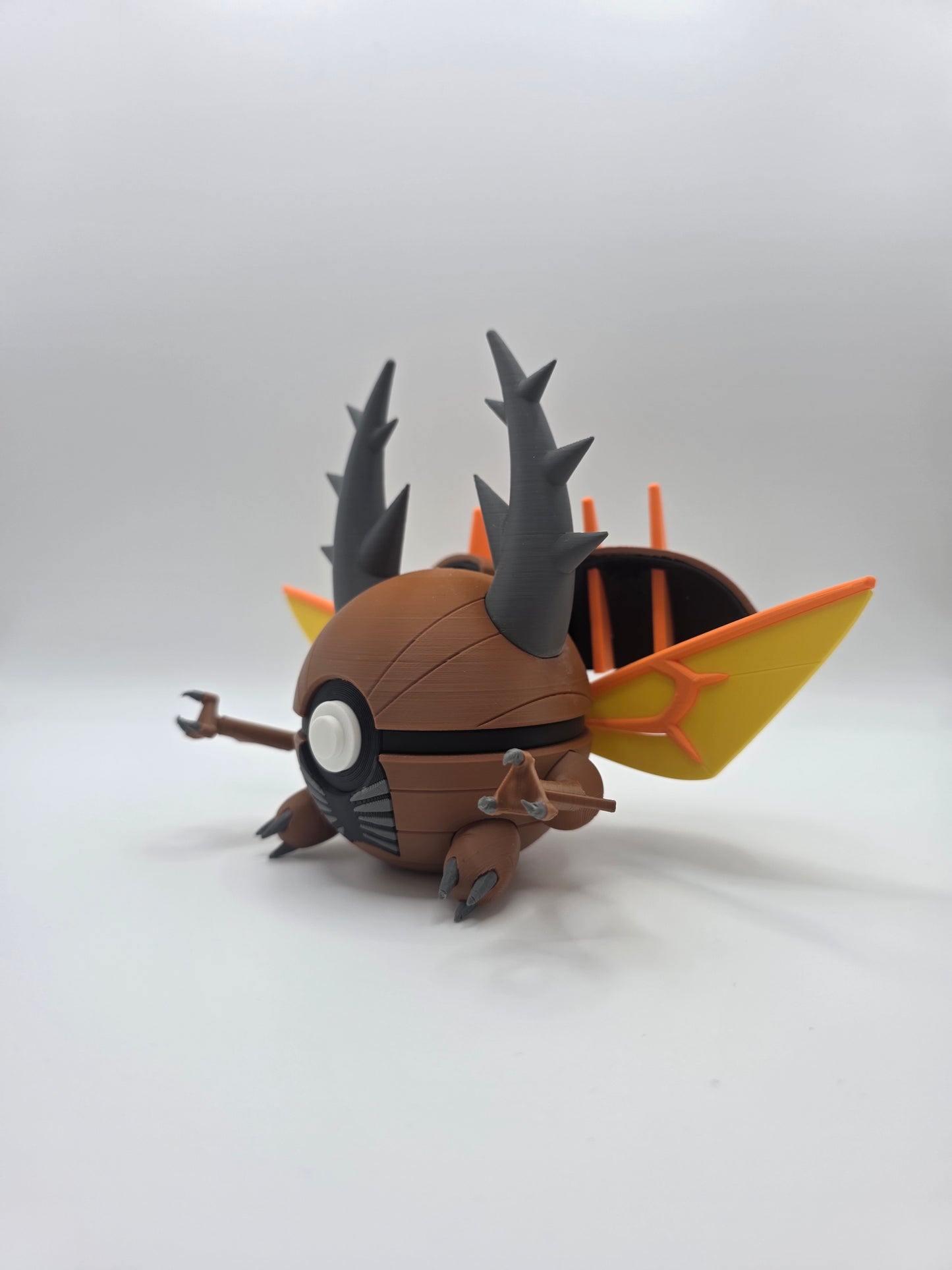 Character Design - 3D Printed Character Ball - Mega Pinsir - Unique Display Collectible.