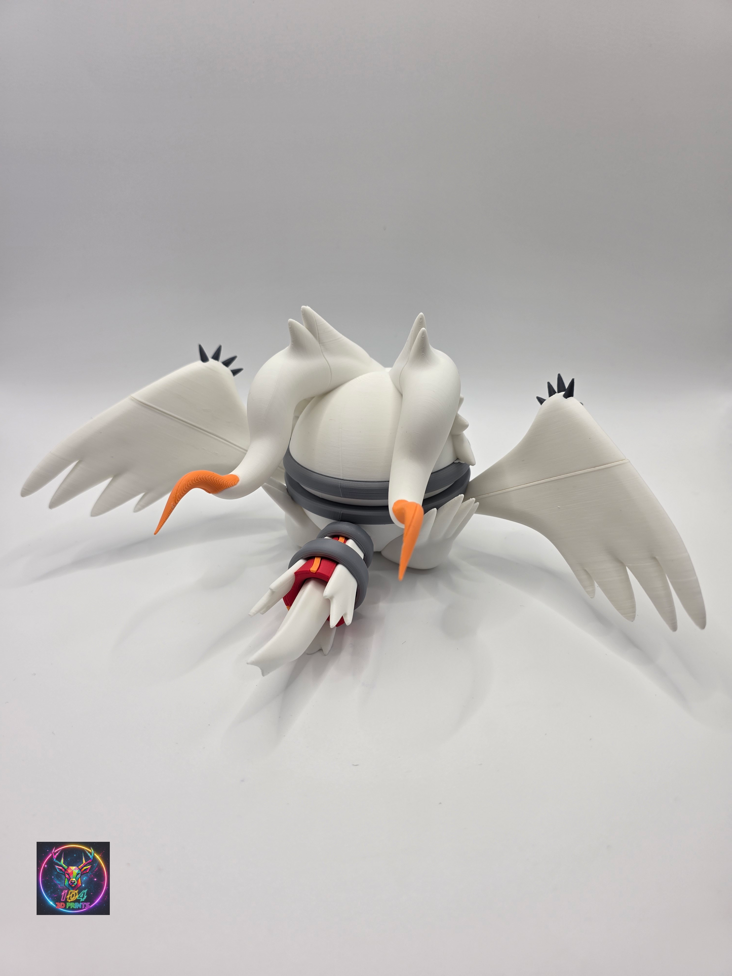 Character Design - 3D Printed Character Ball - Reshiram - Unique Display Collectible.