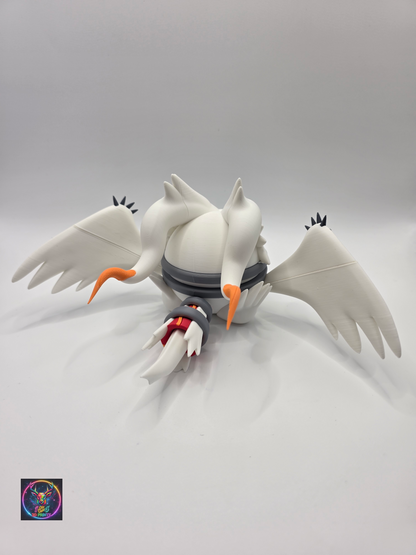 Character Design - 3D Printed Character Ball - Reshiram - Unique Display Collectible.
