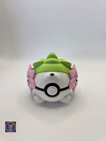 Character Design - 3D Printed Character Ball - Shaymin Land Form - Unique Display Collectible.