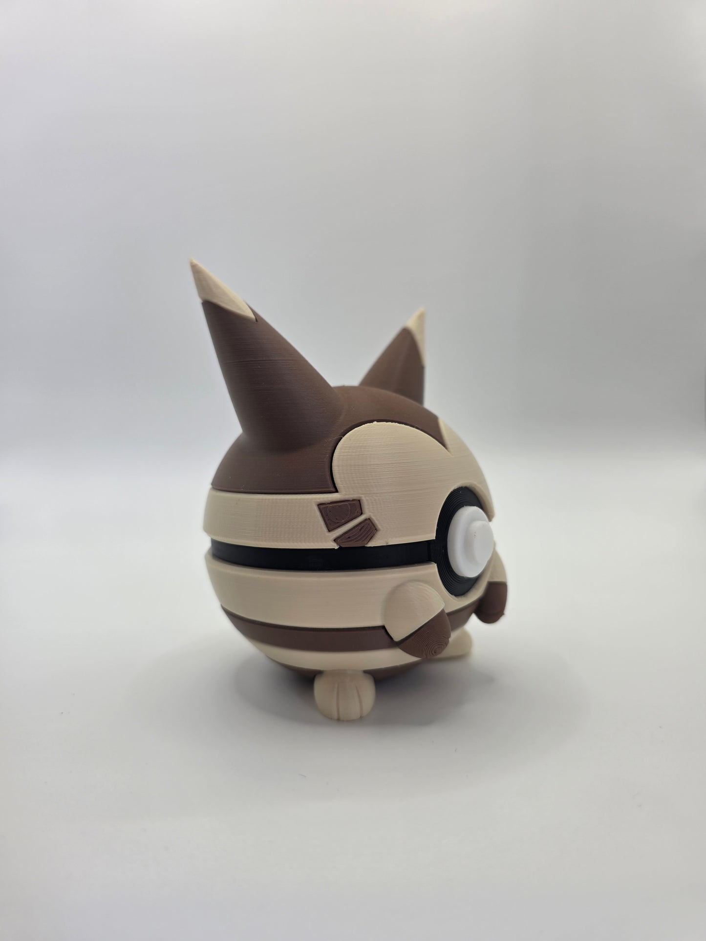 Character Design - 3D Printed Character Ball - Furret - Unique Display Collectible.
