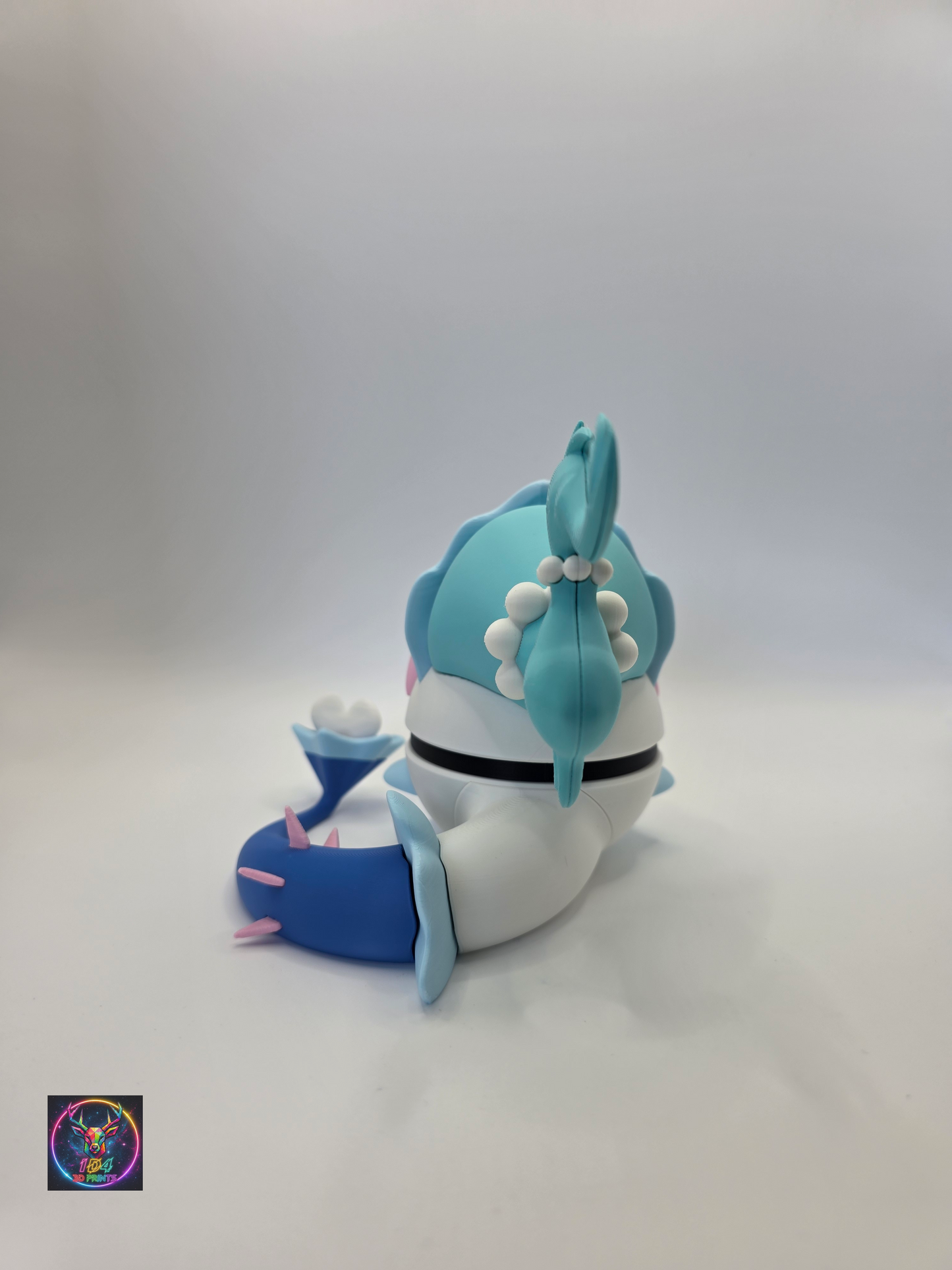 Character Design - 3D Printed Character Ball - Primarina - Unique Display Collectible.