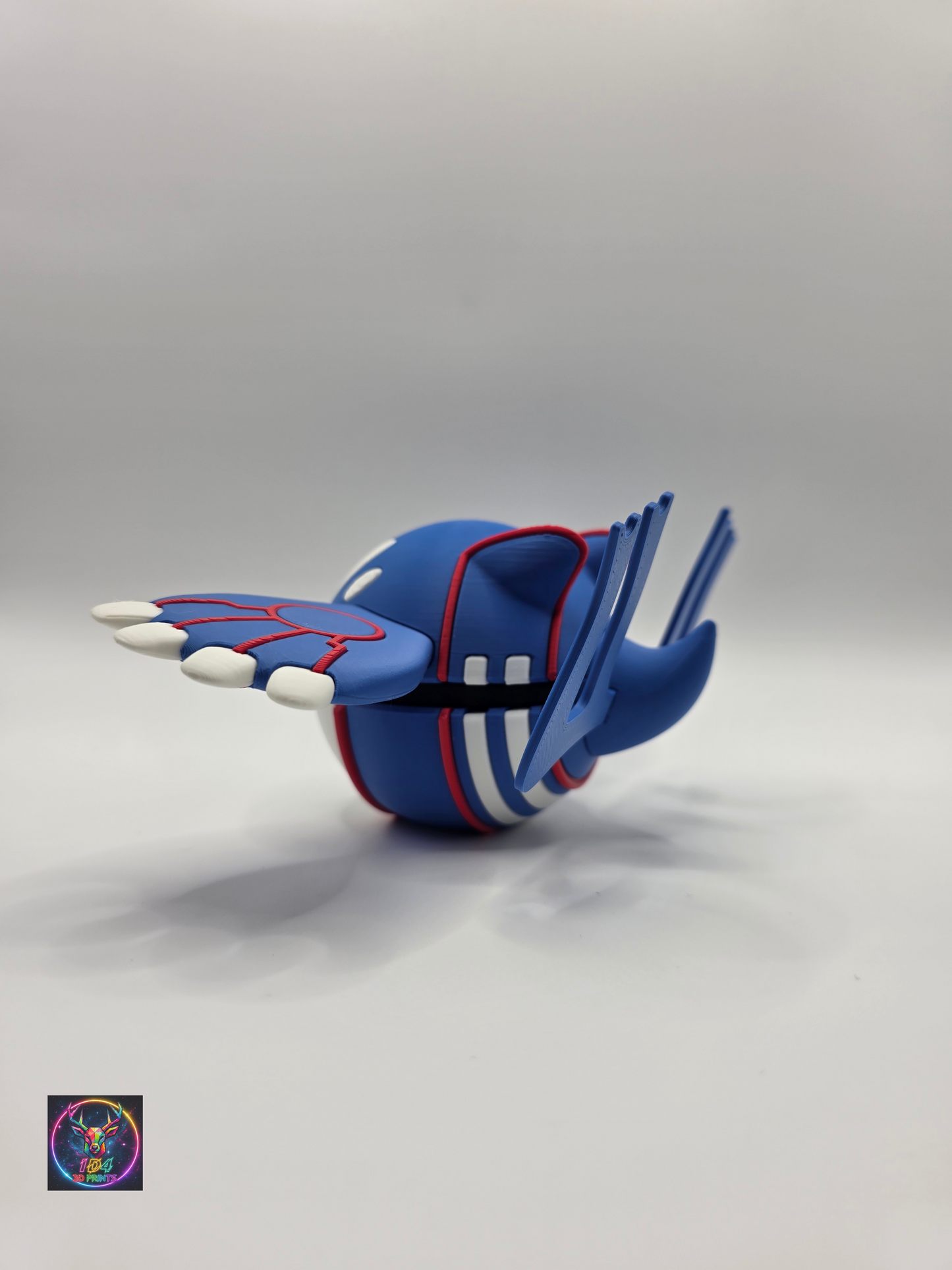 Character Design - 3D Printed Character Ball - Kyogre - Unique Display Collectible.