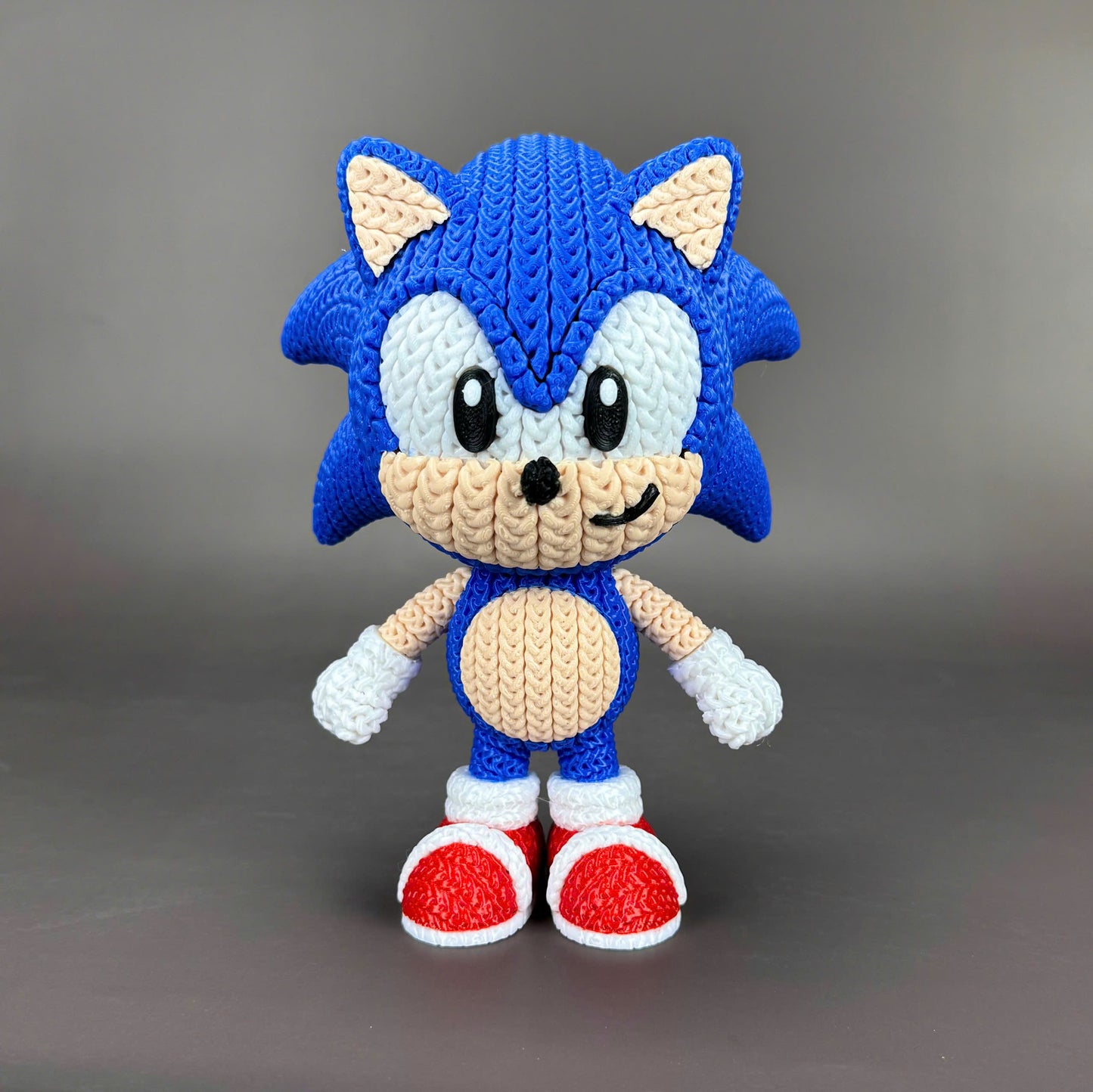 Sonic & Friends- 3D Printed Knitted Design Figures- Unique Display Fan Art Collectibles