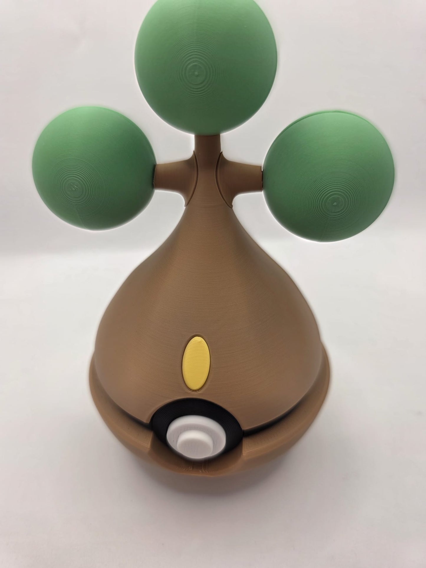 Pokemon Character Design - 3D Printed Pokeball - Bonsly - Exclusive Display Collectible.