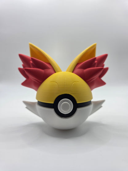 Character Design - 3D Printed Character Ball - Fennekin - Unique Display Collectible.