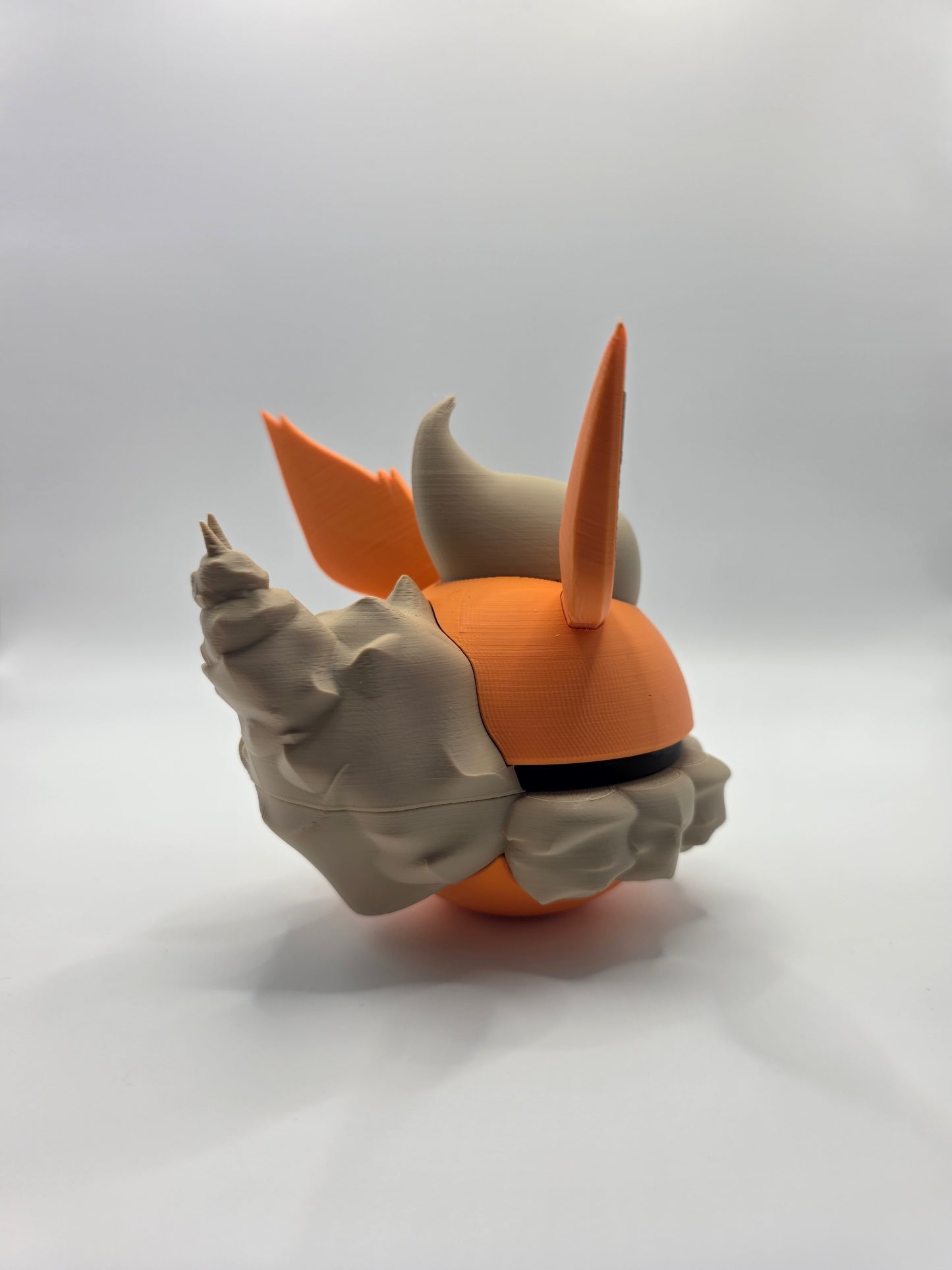 Character Design - 3D Printed Character Ball - Flareon - Unique Display Collectible.