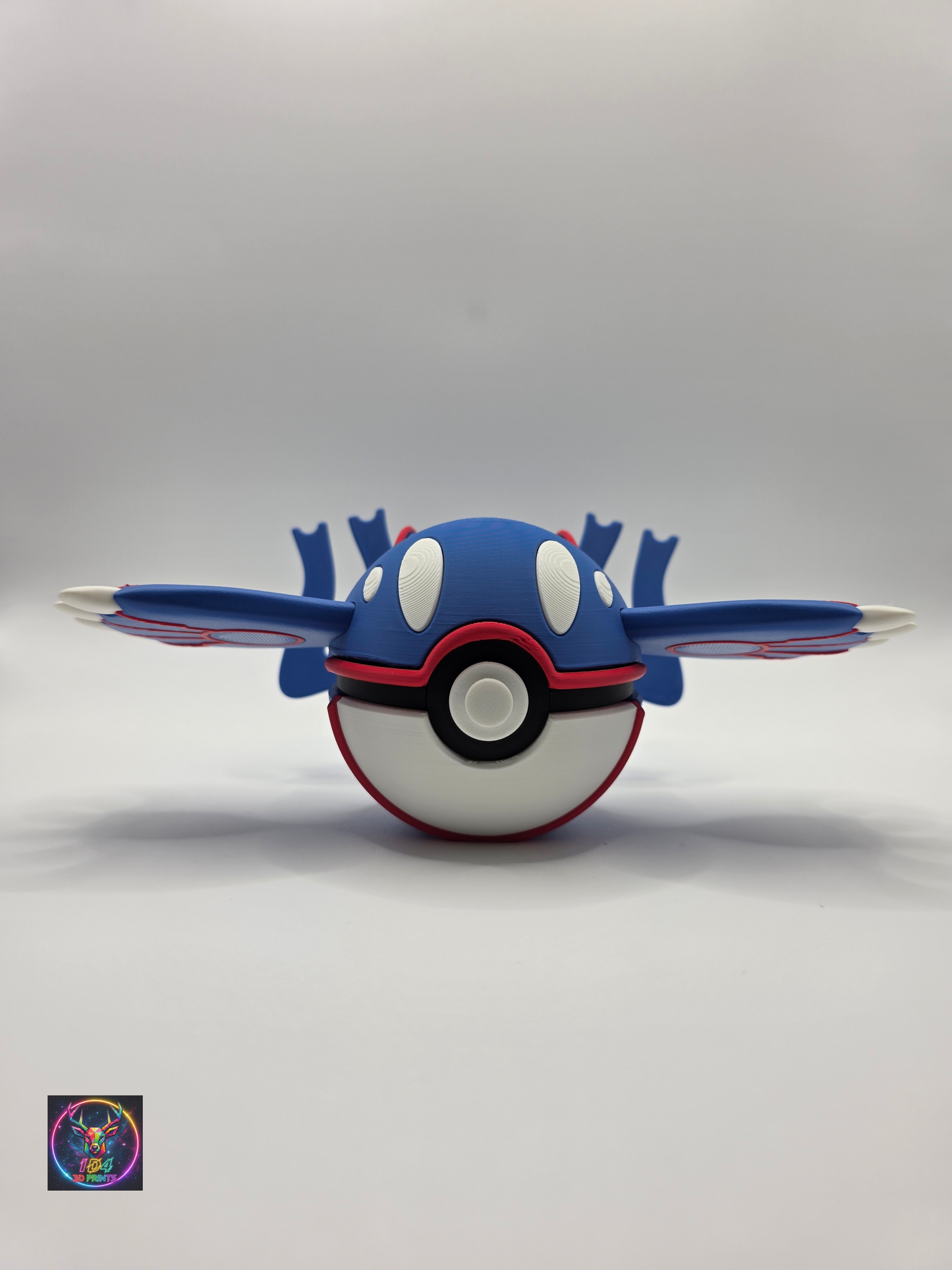 Character Design - 3D Printed Character Ball - Kyogre - Unique Display Collectible.