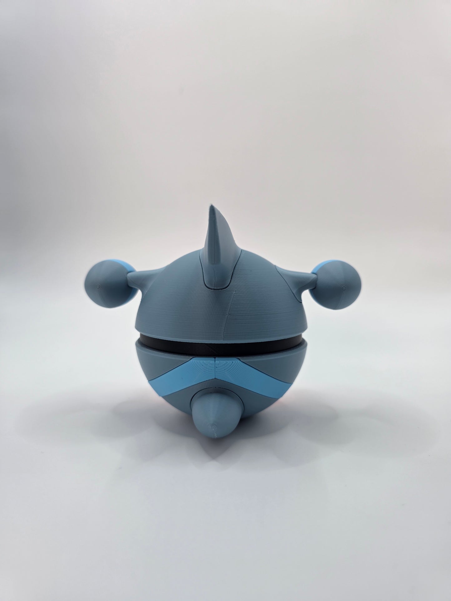 Character Design - 3D Printed Character Ball - Gible - Unique Display Collectible.