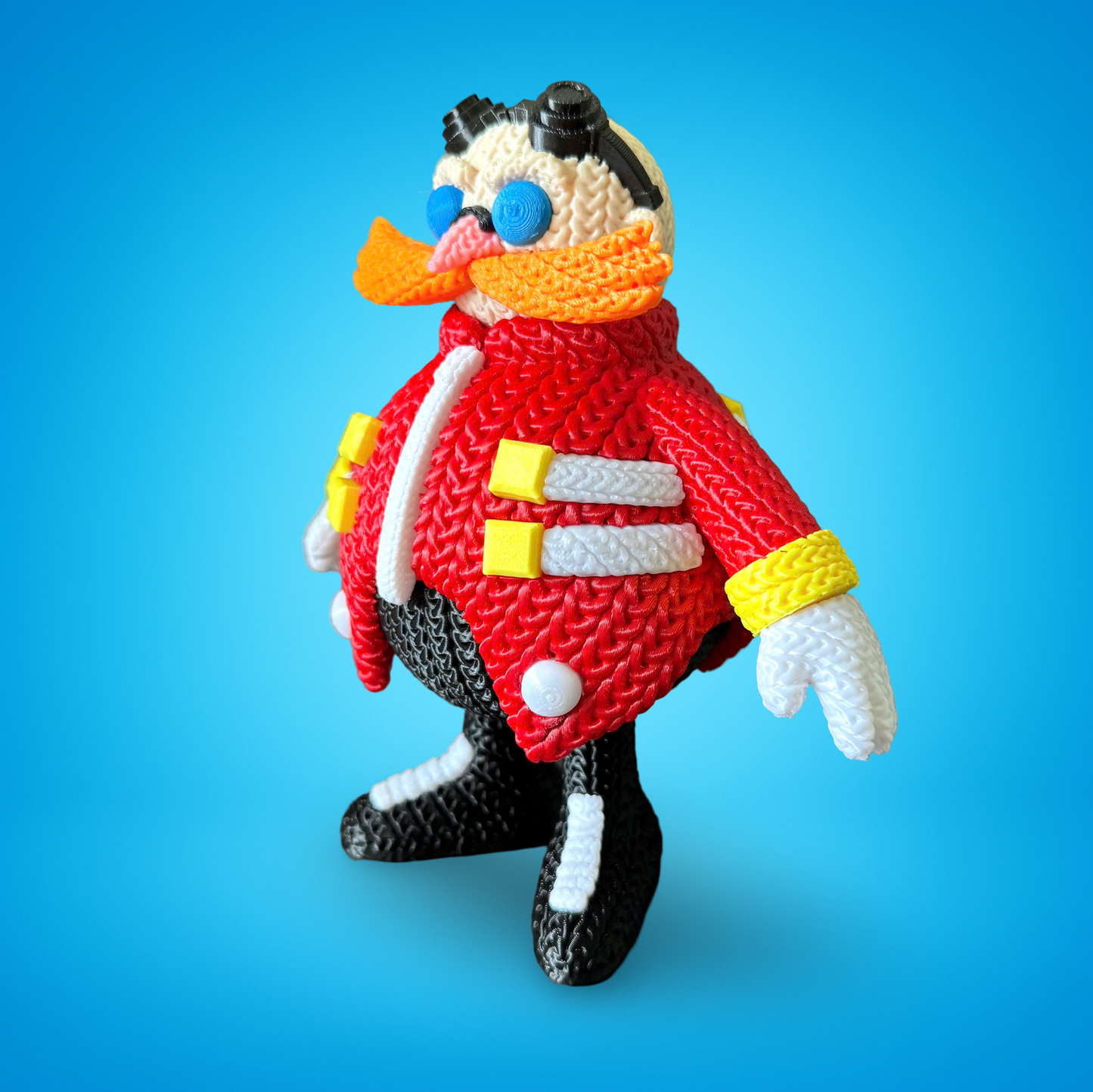 Sonic & Friends- 3D Printed Knitted Design Figures- Unique Display Fan Art Collectibles