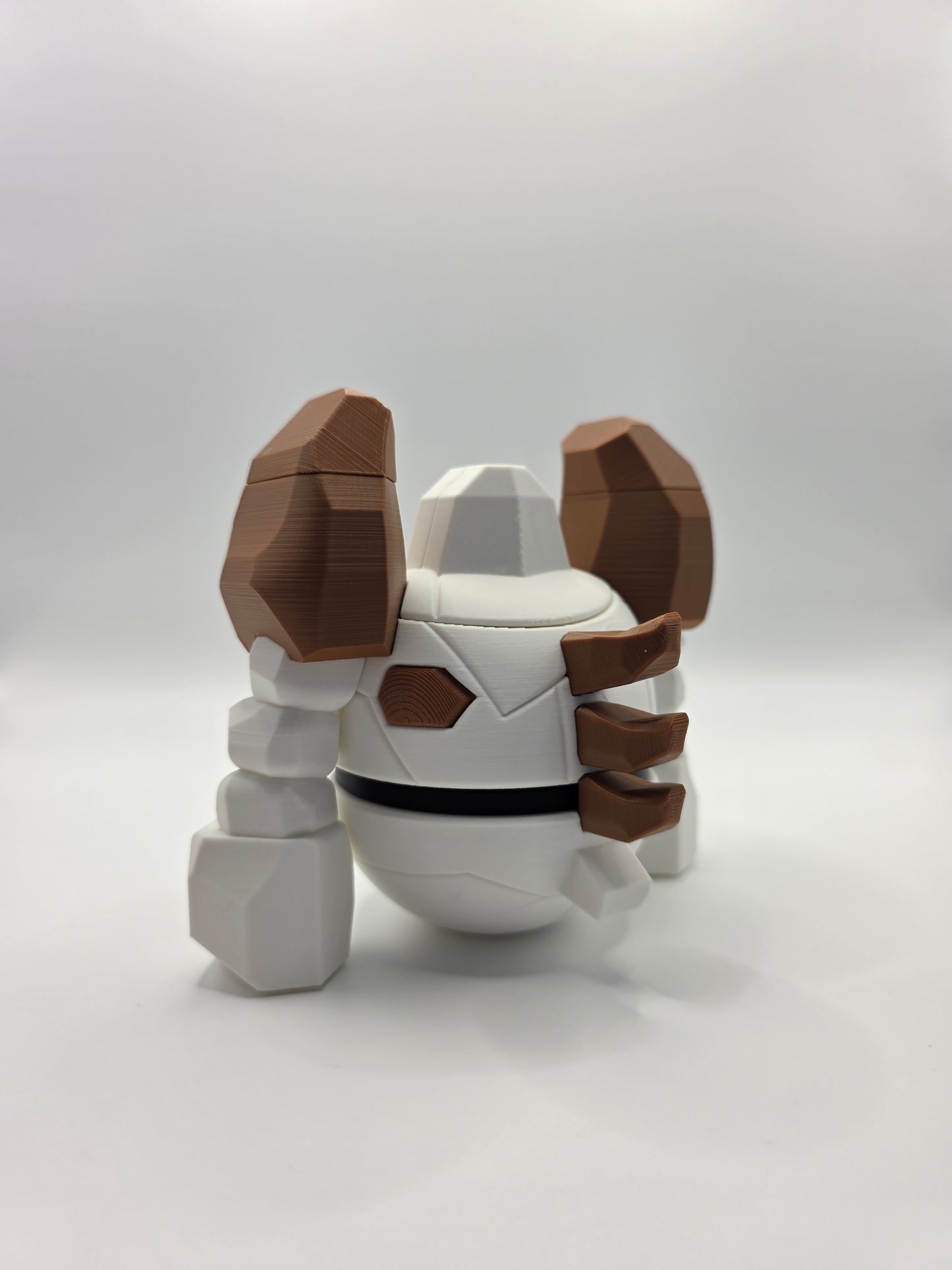 Character Design - 3D Printed Character Ball - Regirock - Unique Display Collectible.