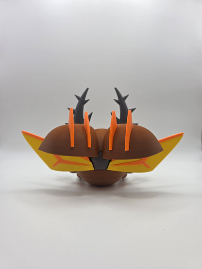 Character Design - 3D Printed Character Ball - Mega Pinsir - Unique Display Collectible.