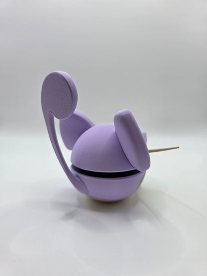 Character Design - 3D Printed Character Ball - Rattata - Unique Display Collectible.