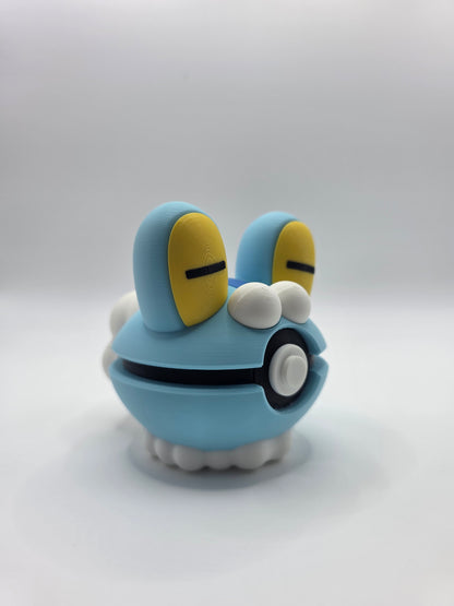 Character Design - 3D Printed Character Ball - Froakie - Unique Display Collectible.