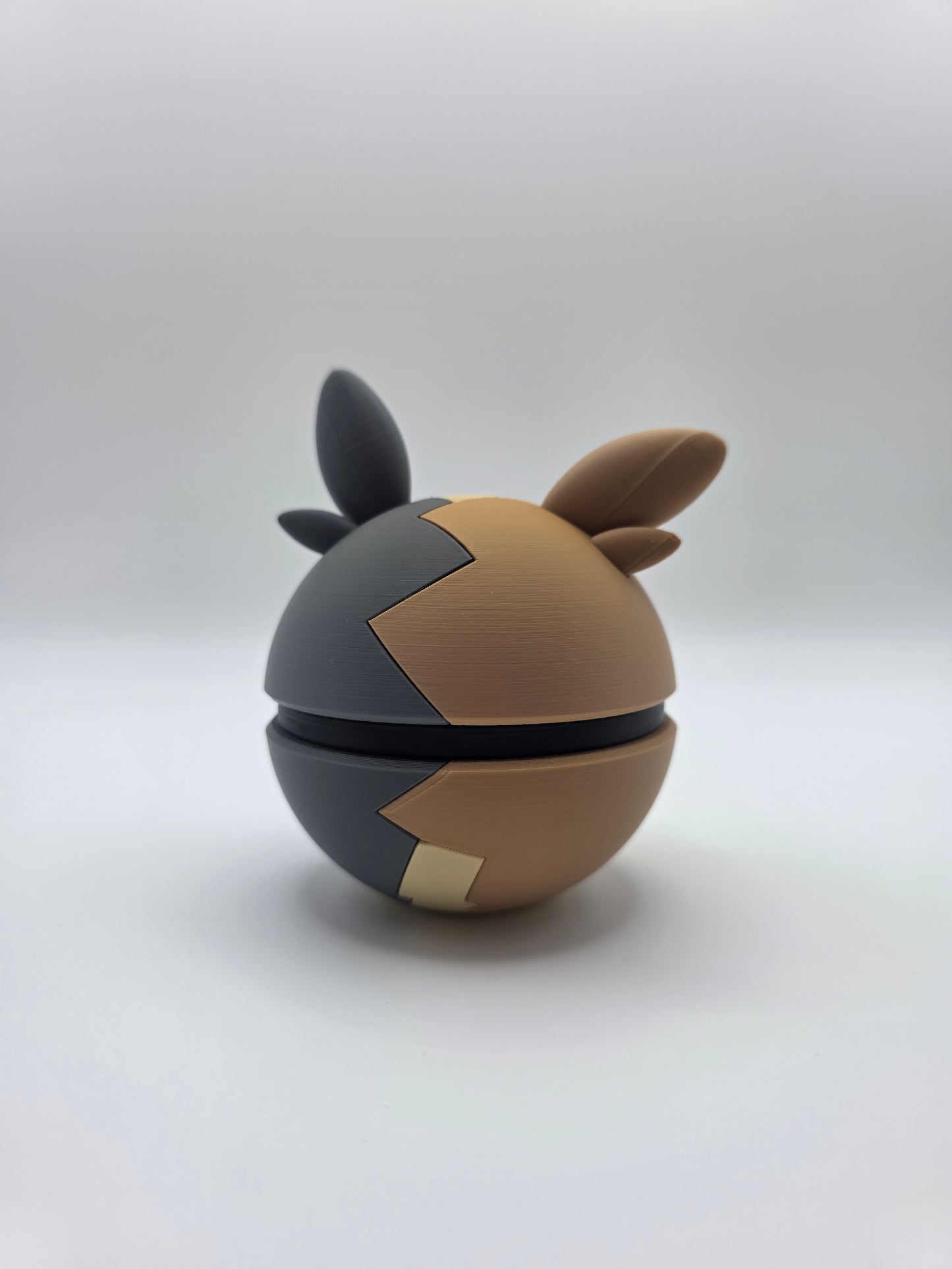 Character Design - 3D Printed Character Ball - Morpeko - Unique Display Collectible.