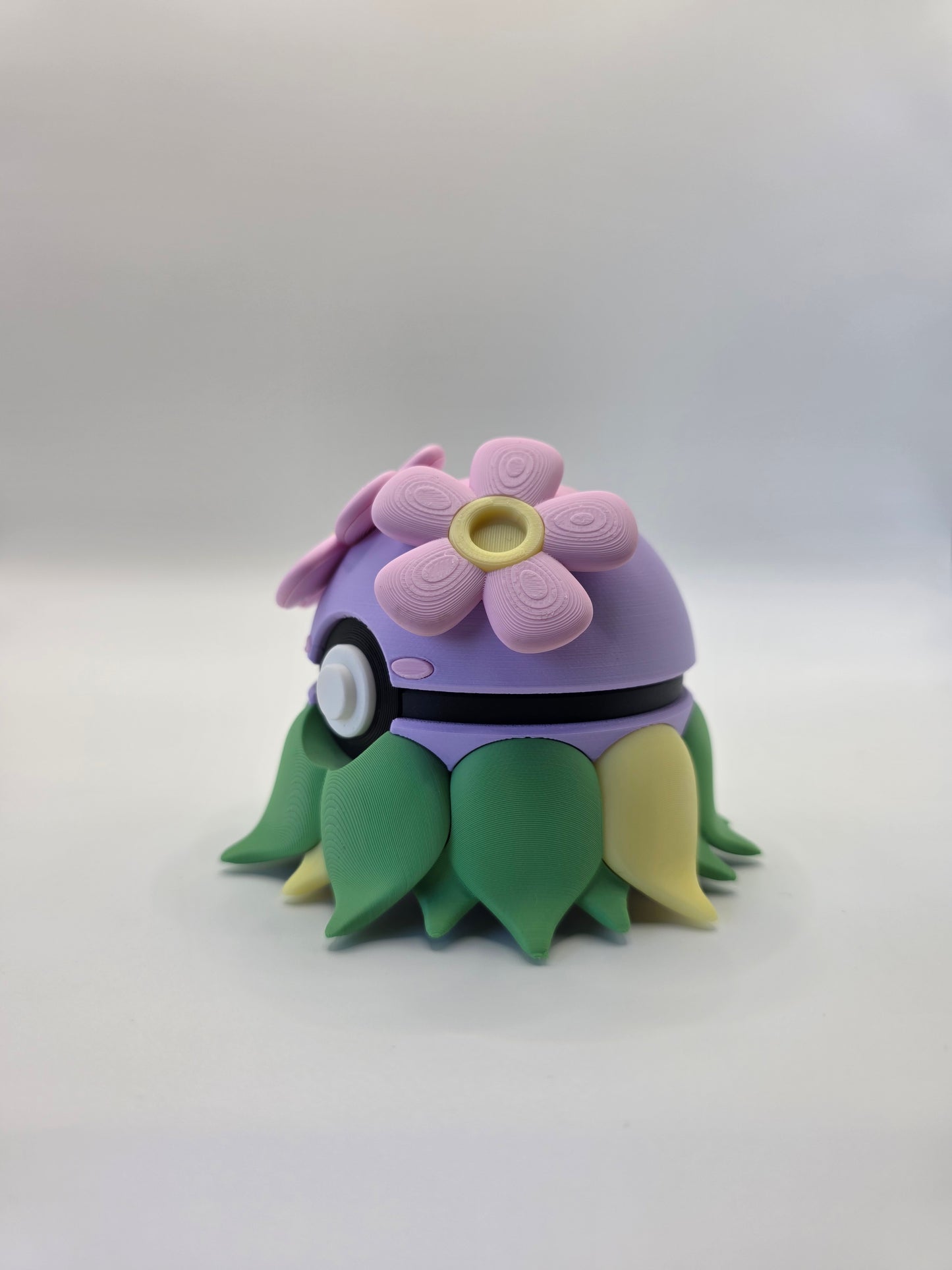 Character Design - 3D Printed Character Ball - Bellossom - Unique Display Collectible.
