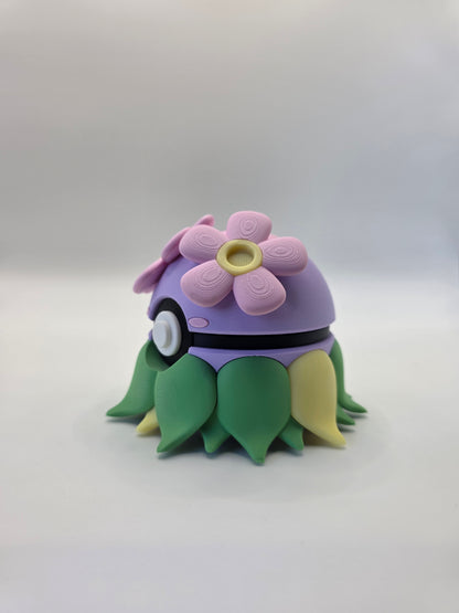 Character Design - 3D Printed Character Ball - Bellossom - Unique Display Collectible.