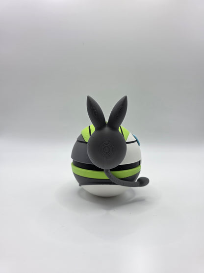 Character Design - 3D Printed Character Ball - Meloetta Aria Form - Unique Display Collectible.