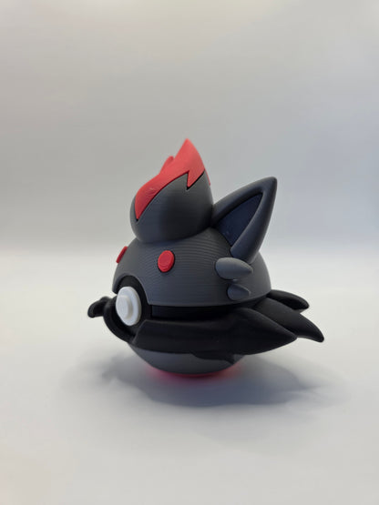 Character Design - 3D Printed Character Ball - Zorua - Unique Display Collectible.