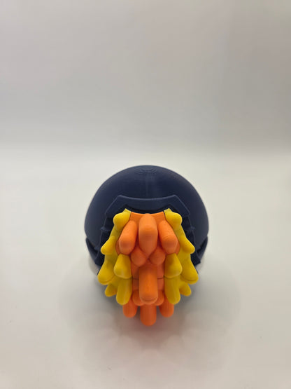Character Design - 3D Printed Character Ball - Cyndaquil - Unique Display Collectible.