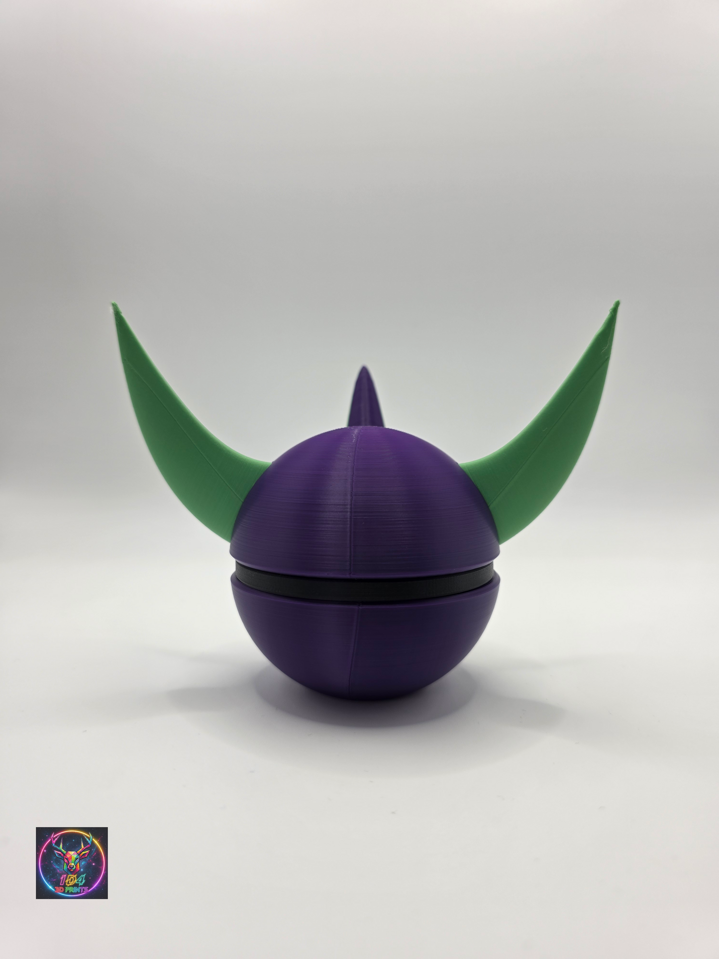 Character Design - 3D Printed Character Ball - Grimmsnarl - Unique Display Collectible.