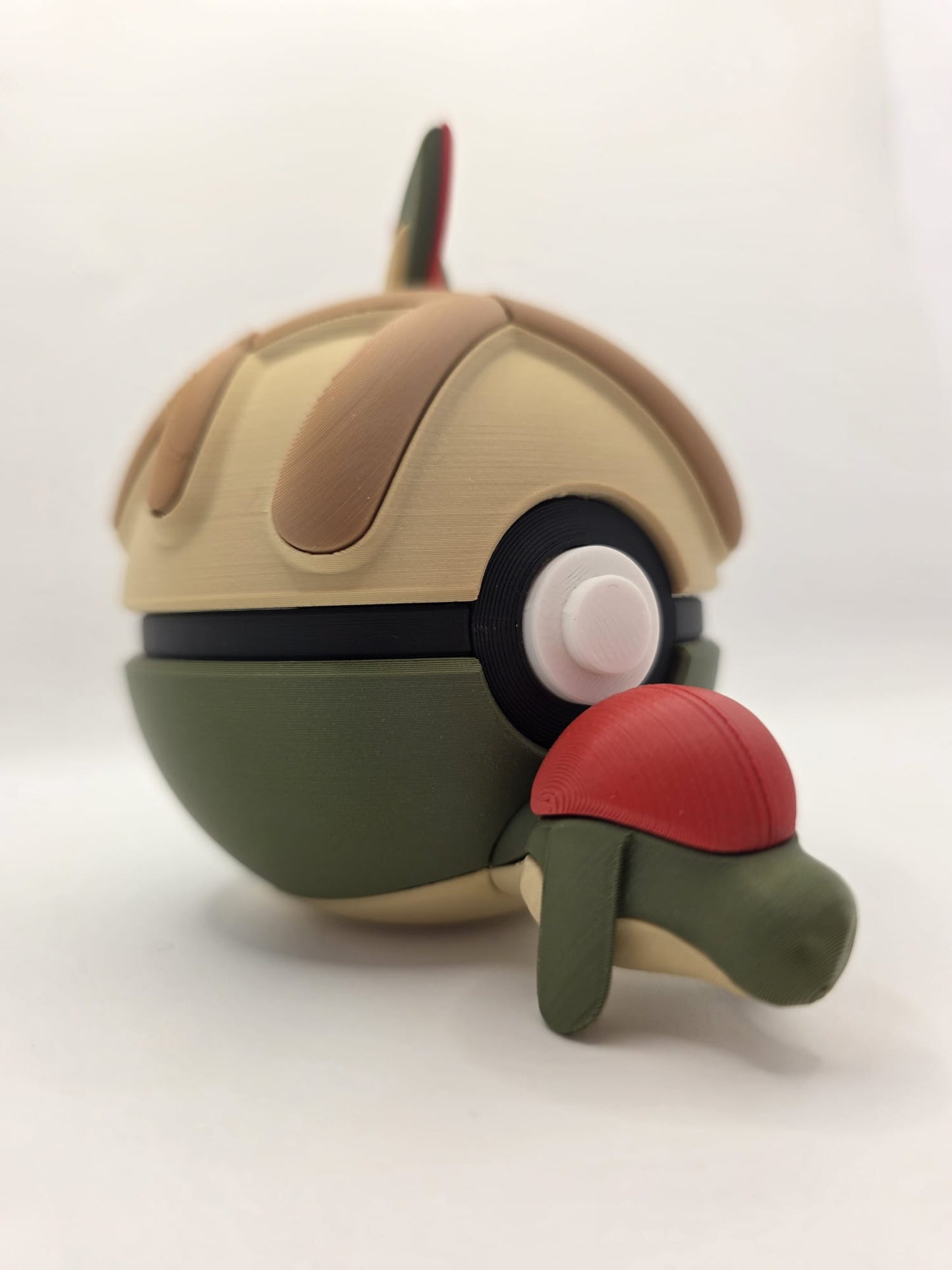 Pokemon Character Design - 3D Printed Pokeball - Applin - Exclusive Display Collectible.