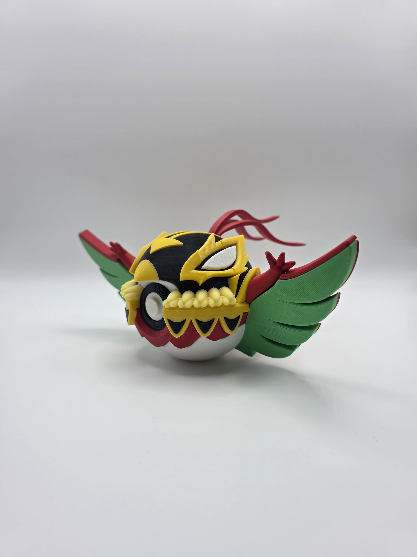 Character Design - 3D Printed Character Ball - Mega Hawlucha - Unique Display Collectible.