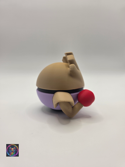 Character Design - 3D Printed Character Ball - Hitmonchan - Unique Display Collectible.