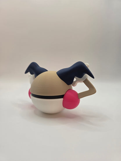 Character Design - 3D Printed Character Ball - Mr Mime - Unique Display Collectible.