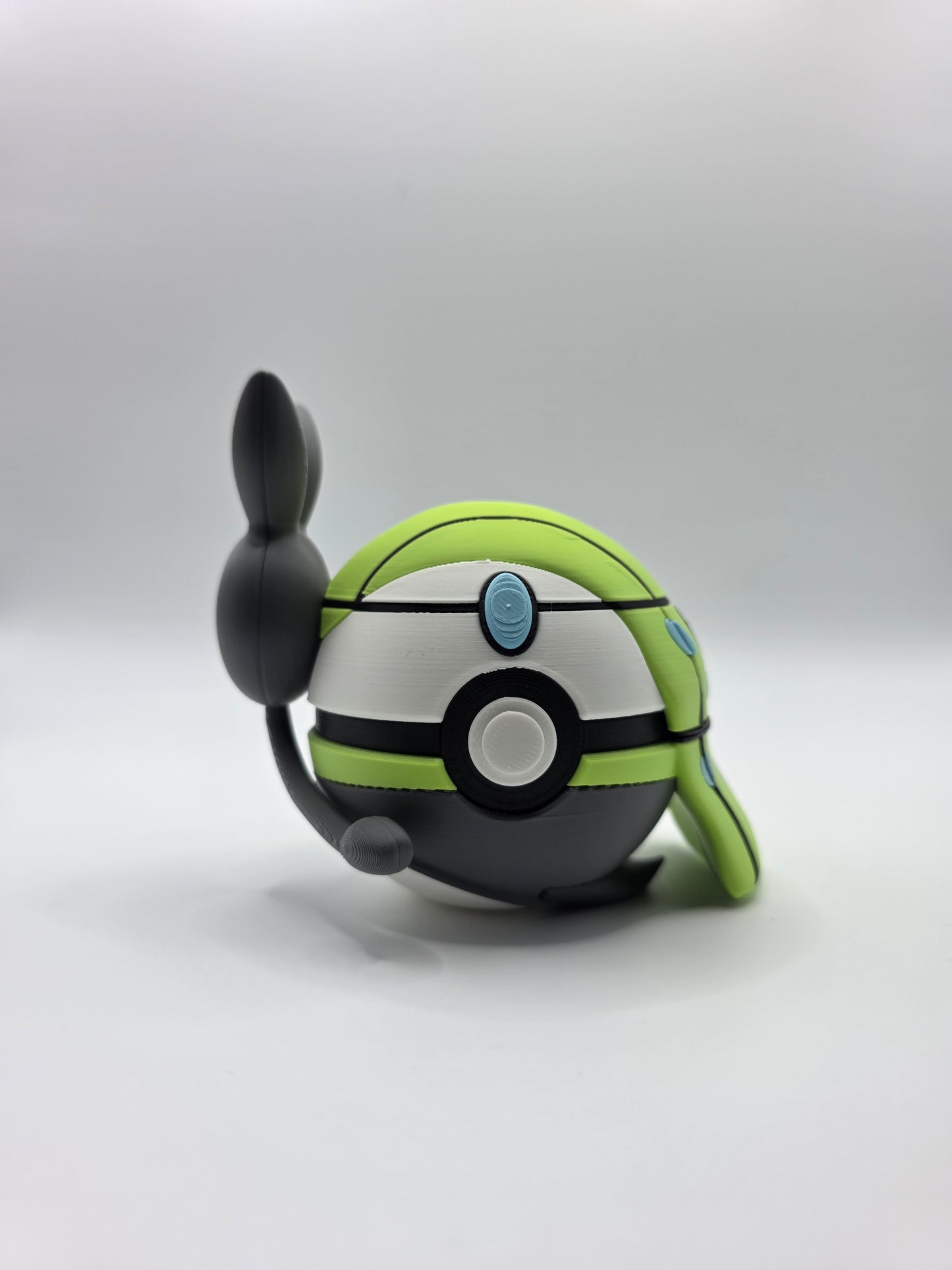 Character Design - 3D Printed Character Ball - Meloetta Aria Form - Unique Display Collectible.