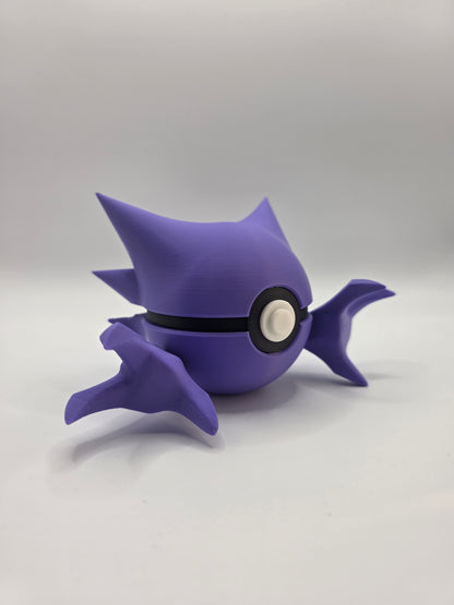 Character Design - 3D Printed Character Ball - Haunter - Unique Display Collectible.