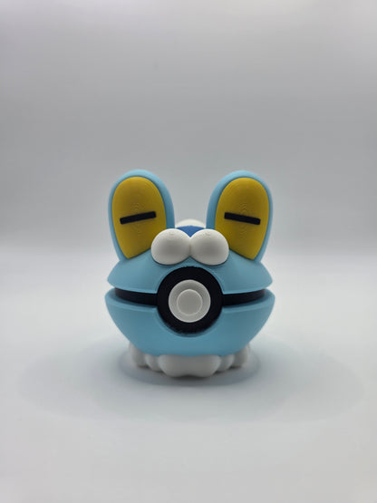 Character Design - 3D Printed Character Ball - Froakie - Unique Display Collectible.