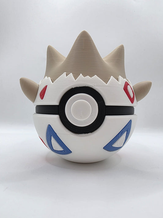 Pokemon Character Design - 3D Printed Pokeball - Togepi - Exclusive Display Collectible.