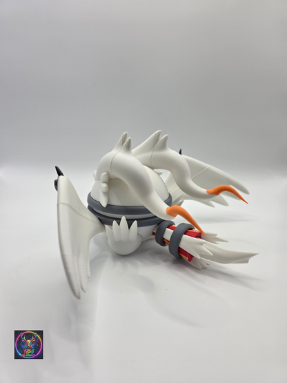 Character Design - 3D Printed Character Ball - Reshiram - Unique Display Collectible.
