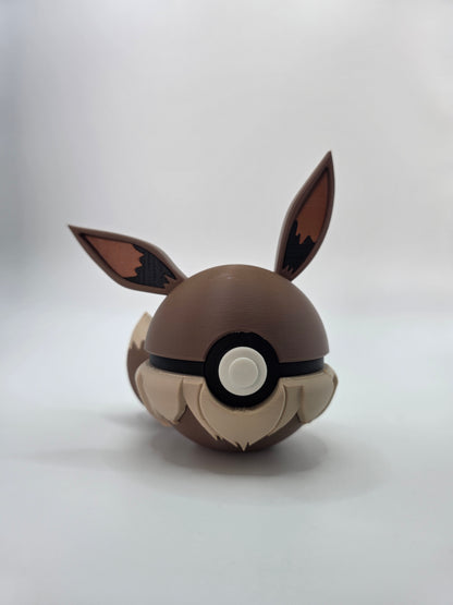 Character Design - 3D Printed Character Ball - Eevee - Unique Display Collectible.