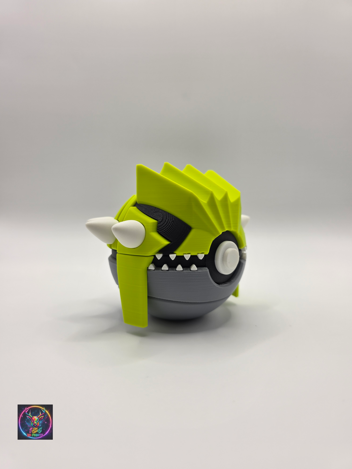 Character Design - 3D Printed Character Ball - Groudon - Shiny - Unique Display Collectible.