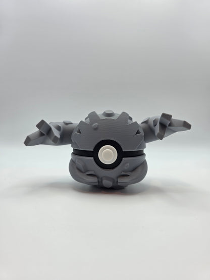 Character Design - 3D Printed Character Ball - Graveler - Unique Display Collectible.