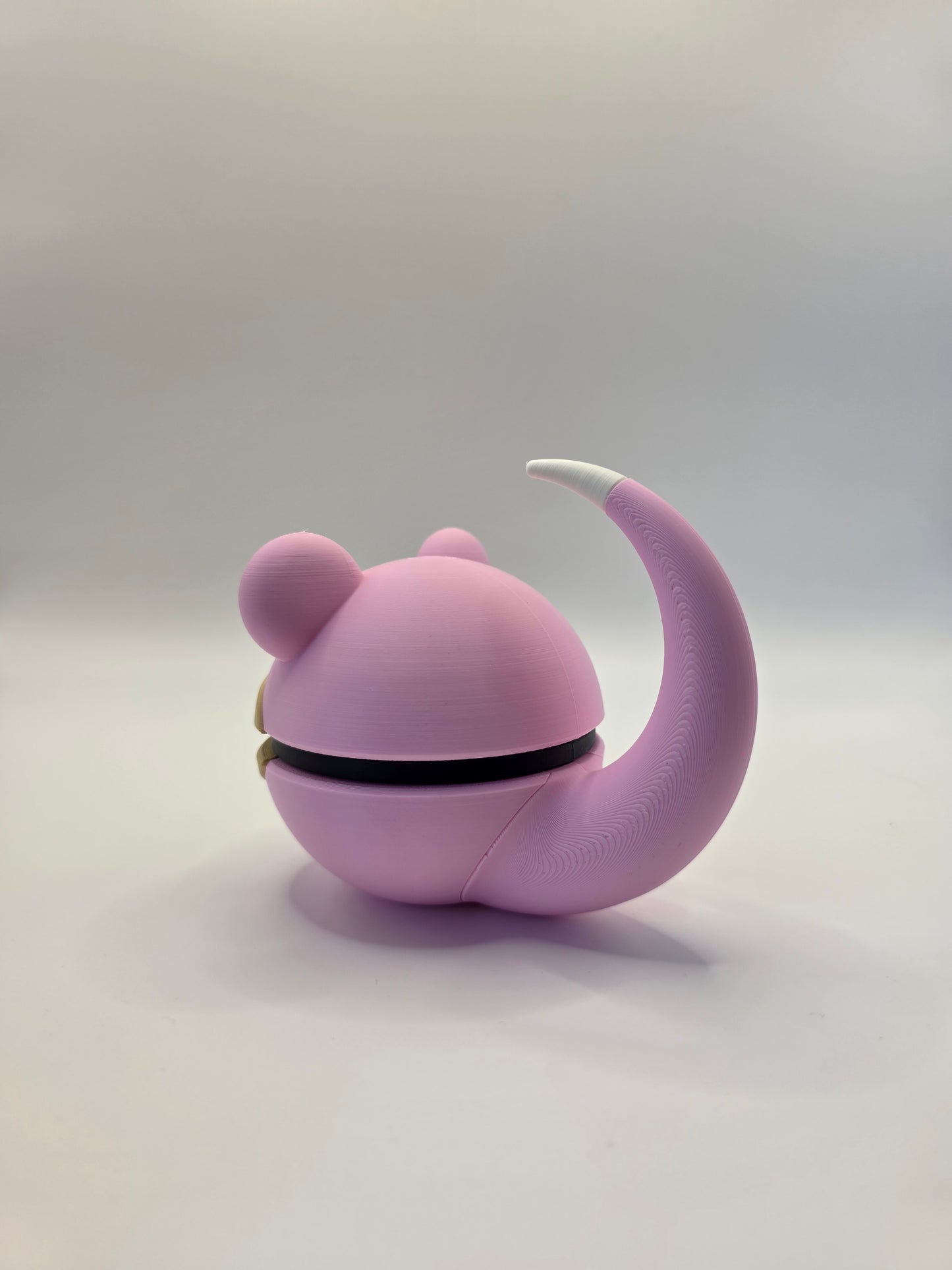 Character Design - 3D Printed Character Ball - Slowpoke - Unique Display Collectible.