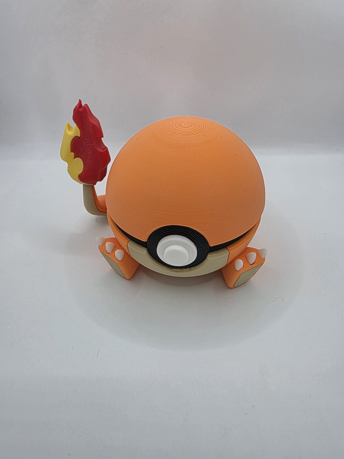 Pokemon Character Design - 3D Printed Pokeball - Charmander - Exclusive Display Collectible.