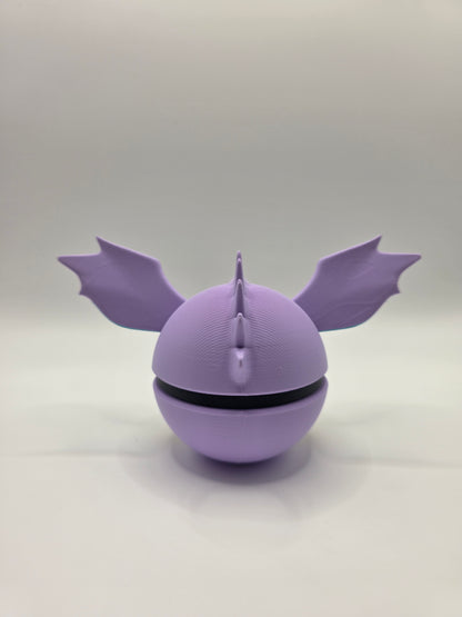 Character Design - 3D Printed Character Ball - Nidoking - Unique Display Collectible.