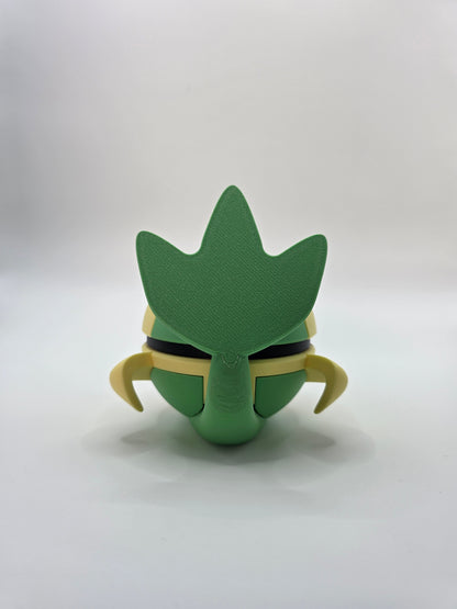Character Design - 3D Printed Character Ball - Snivy - Unique Display Collectible.