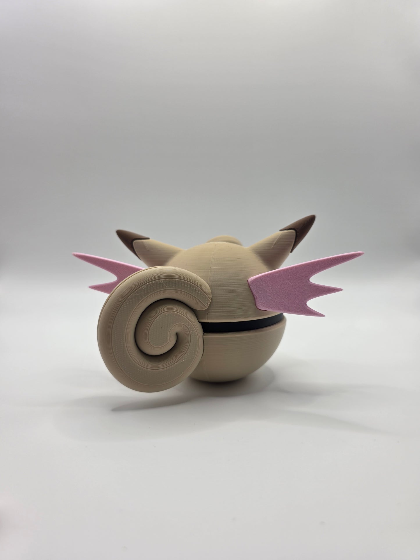 Character Design - 3D Printed Character Ball - Clefable - Unique Display Collectible.