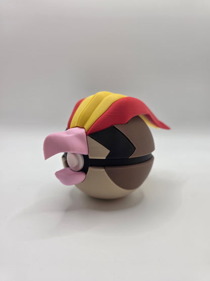 Character Design - 3D Printed Character Ball - Pidgeot - Unique Display Collectible.