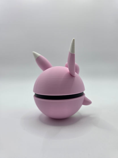 Character Design - 3D Printed Character Ball - Wigglytuff - Unique Display Collectible.