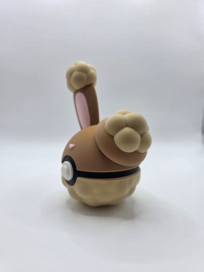 Character Design - 3D Printed Character Ball - Bunely - Unique Display Collectible.
