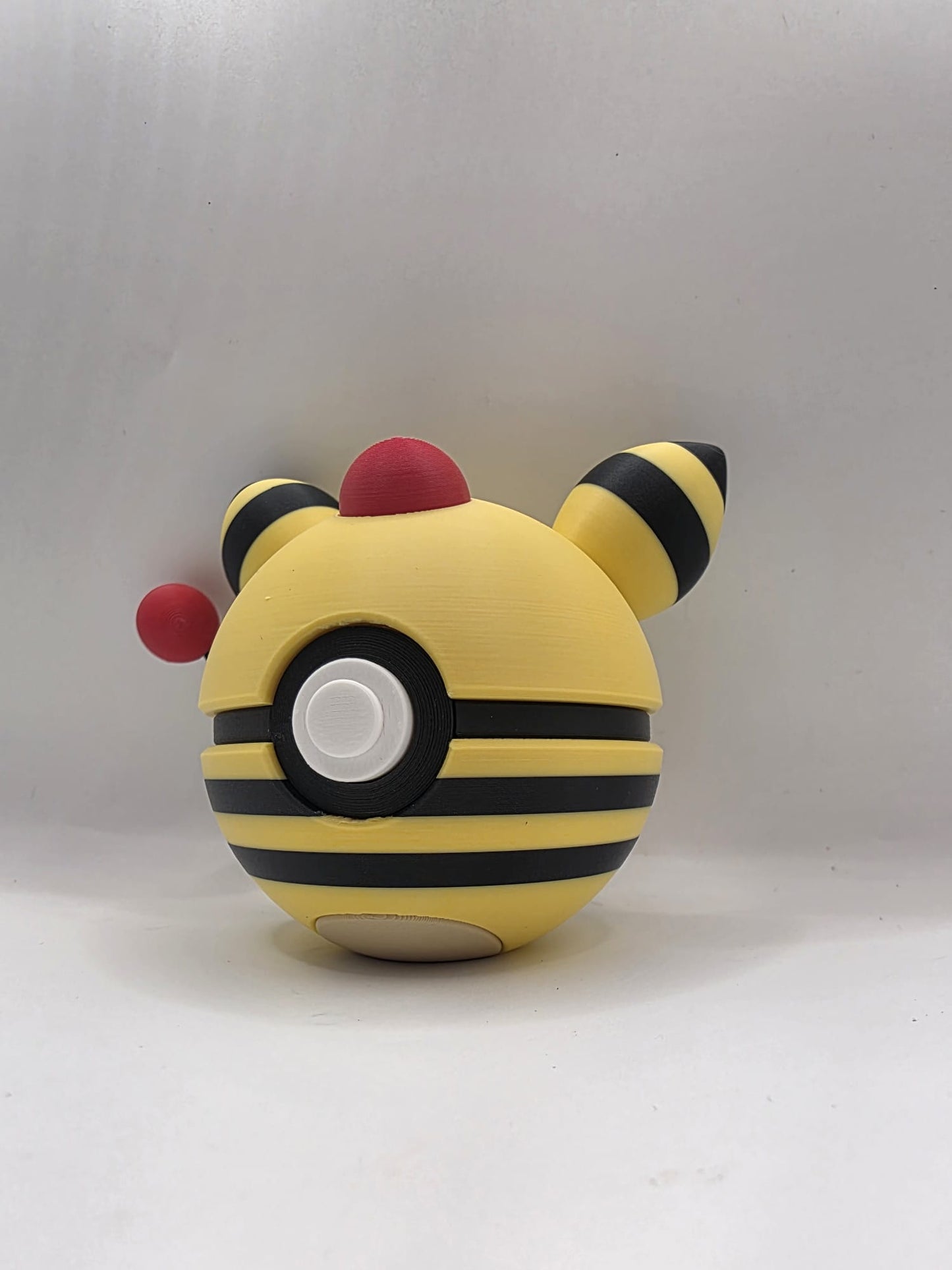 Pokemon Character Design - 3D Printed Pokeball - Ampharos - Exclusive Display Collectible.