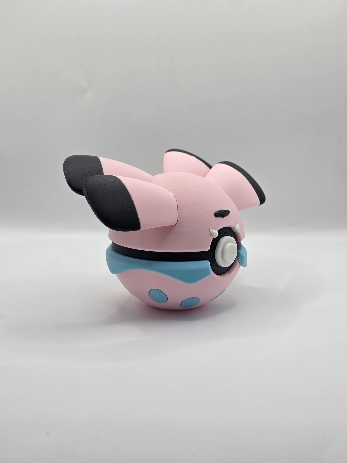 Character Design - 3D Printed Character Ball - Snubbull - Unique Display Collectible.